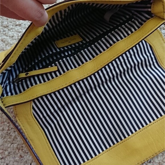Kate Spade Allen Street Neil Leather Crossboy in Sultan Yellow - Picture 9 of 10